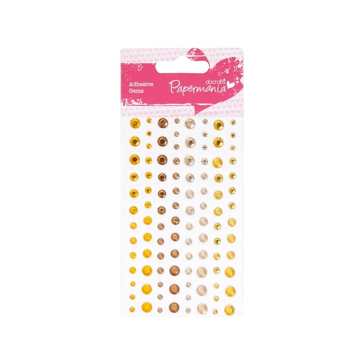 (PMA-351414)Adhesive strass - 104pcs - sunshine