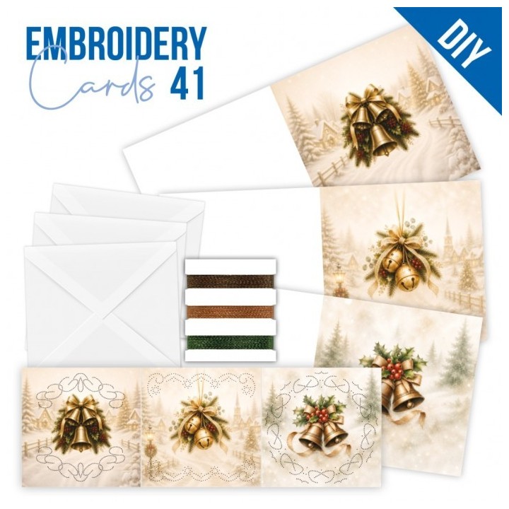 (STDOPP041)Stitch and Do Cards 41 - Joyful Christmas Bells