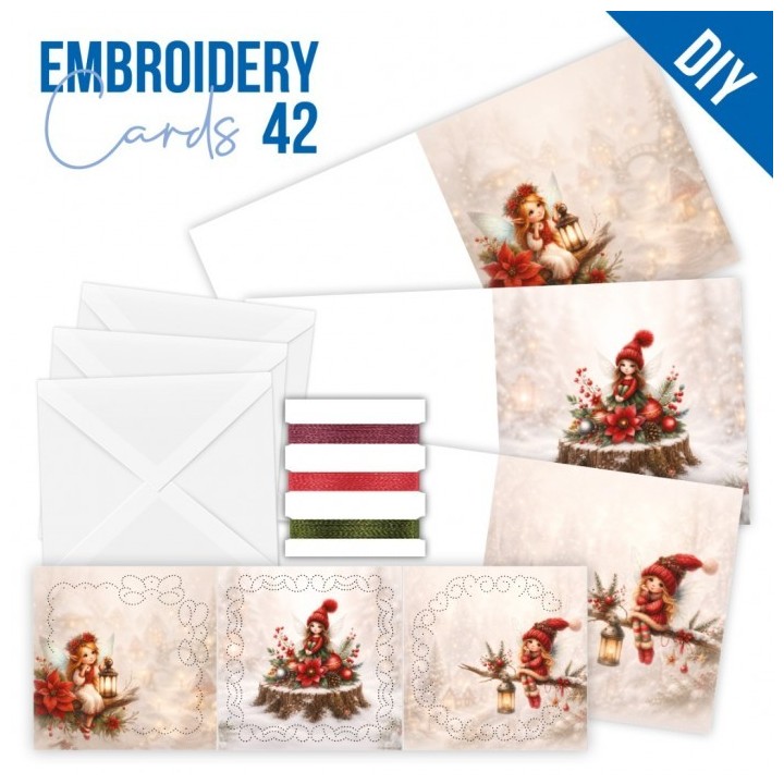 (STDOPP042)Stitch and Do Cards 42 - Fairy Christmas