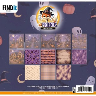 (BBPP10057)Paperpack - Find It Collection - Little Boo Friends - 15,2 x 15,2 cm