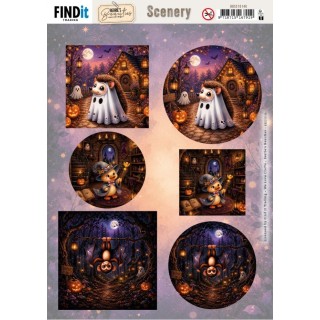 (BBSC10146)Scenery Push Out - Find It Collection - Little Boo Friends