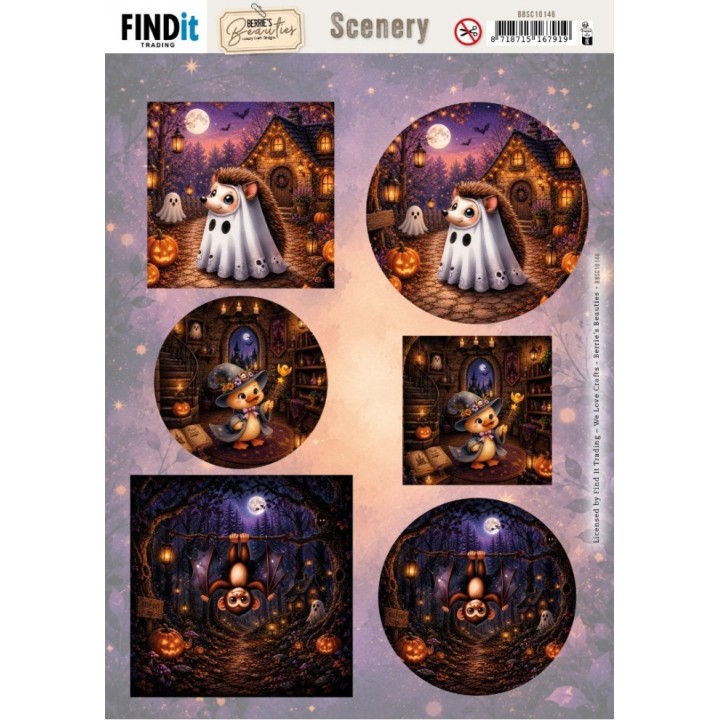 (BBSC10146)Scenery Push Out - Find It Collection - Little Boo Friends
