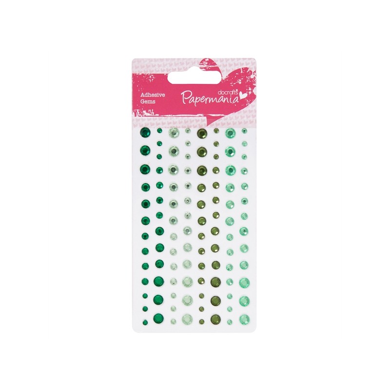 (PMA-351415)Adhesive stones - 104pcs - green