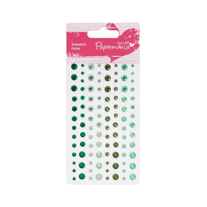 (PMA-351415)Adhesive strass - 104pcs - vert