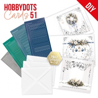 (DODOPP051)Hobbydots Cards 51 - Blue Christmas Serenity