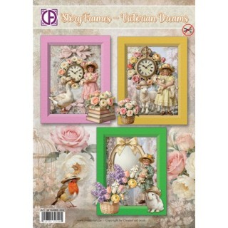 (SFRAME-002)3D Creative CutOuts StoryFrames - Victorian Dreams (3 cards)