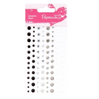 (PMA-351418)Adhesive strass - 104pcs - monochrome