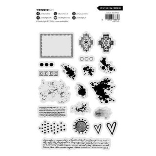 (ABM-26-STAMP965)Studio light Stamp Splatters & Patterns Art by Marlene n° 965