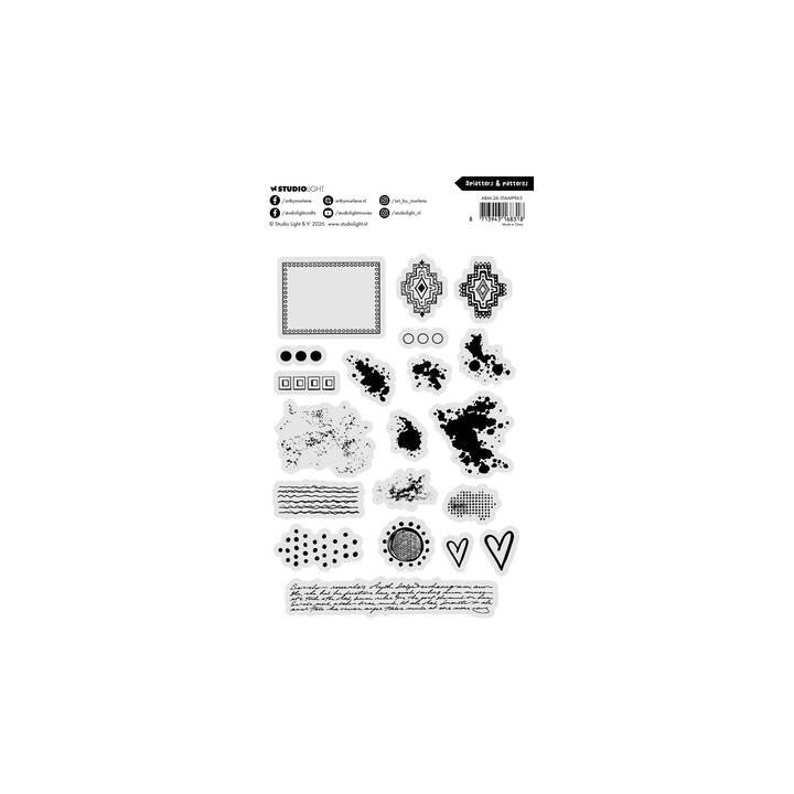 (ABM-26-STAMP965)Studio light Stamp Splatters & Patterns Art by Marlene n° 965