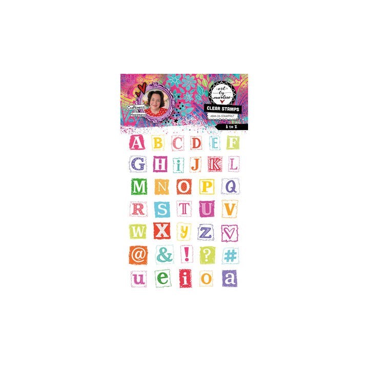 (ABM-26-STAMP967)Studio light Stamp A to Z Art by Marlene n° 967