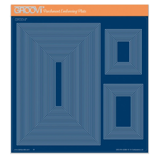 (GRO-PA-42680-15)Groovi Plate A4 Nested Rectangles & Panels