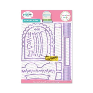 (CDJD-0092)CarlijnDesign Dies Scalloped 3D Box by Jocelijne Design