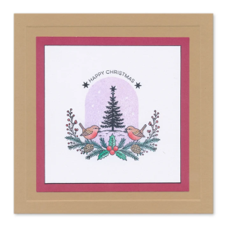 (STA-FL-12426-A5)Claritystamp Winter Elements A5 Stamp Set With 6x Compostion Swatches