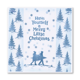 (STA-CH-12410-A7)Claritystamp Christmas Bell Jar & Sentiments A7 Stamp Set with Embedder