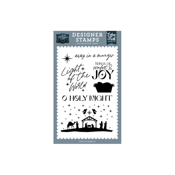 (JTW521041)Echo Park Joy To The World Designer Stamp Set Light Of The World