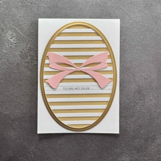 (SBD711)Simple and Basic Oval Horizontal Striped Panel A6 Dies