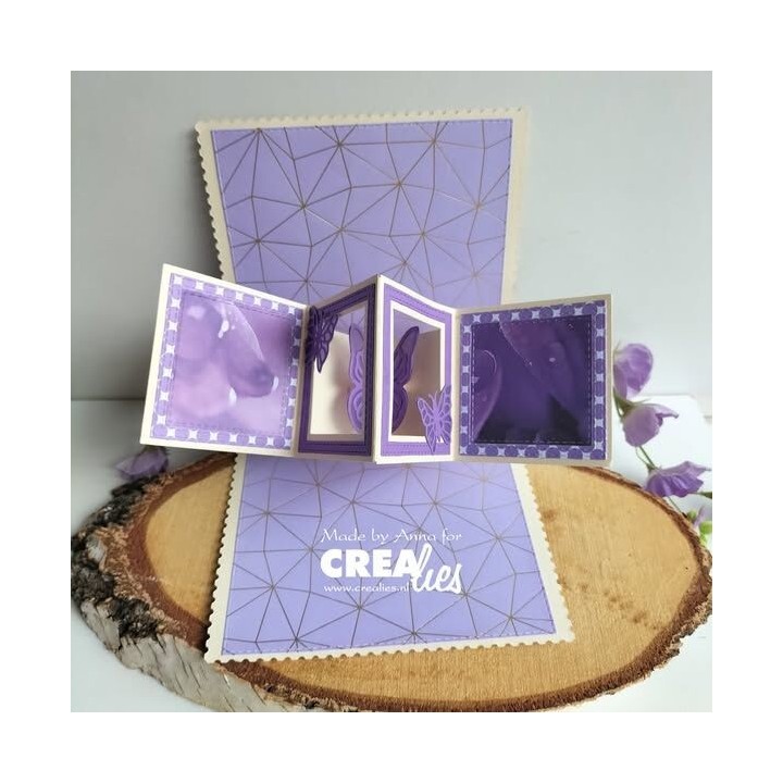 (CLCZ348)Crealies Cardzz Dies Window Panels A (Fits on CLCZ396 and CLCZ398)