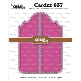 (CLCZ637)Cardzz Dies Cardzz Dies Gatefold Card Panel C