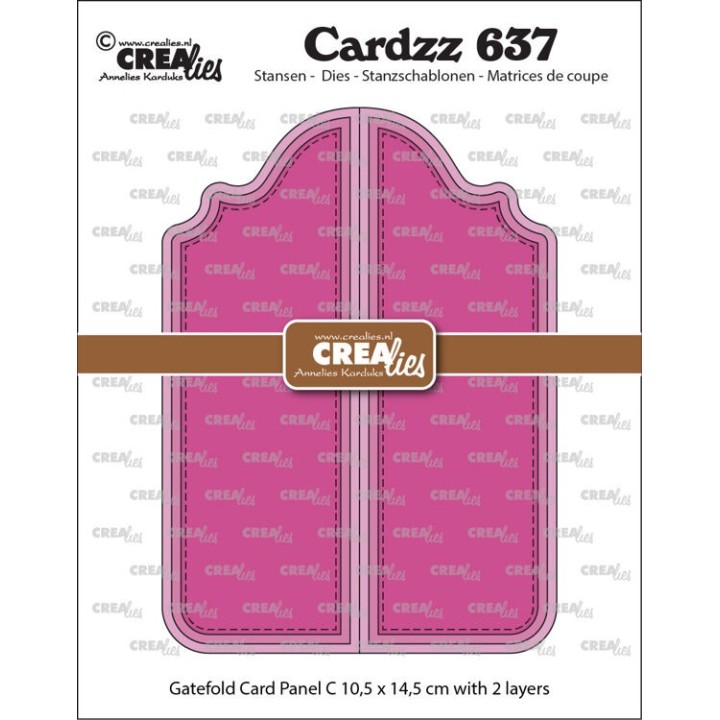 (CLCZ637)Cardzz Dies Cardzz Dies Gatefold Card Panel C