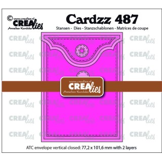 (CLCZ487)Cardzz Dies Cardzz Dies ATC Envelope Vertical Panel C