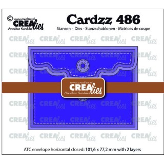 (CLCZ486)Cardzz Dies Cardzz Dies ATC Envelope Horizontal Panel A