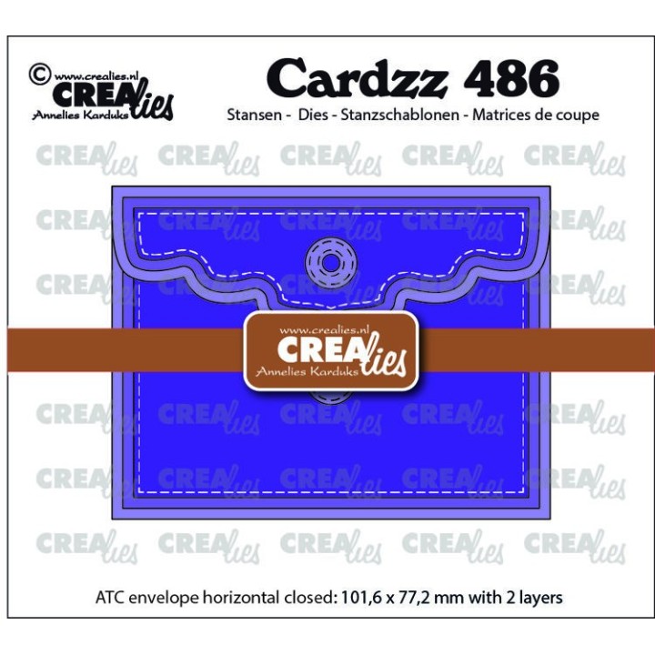 (CLCZ486)Cardzz Dies Cardzz Dies ATC Envelope Horizontal Panel A