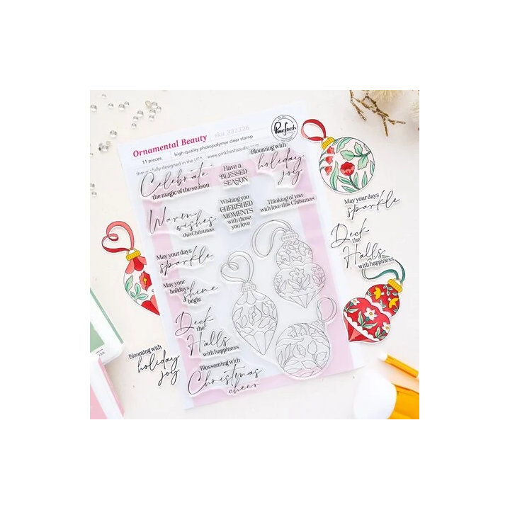 (332326)Pinkfresh Studio Season of Wonder Stamp Ornamental Beauty by Inna Moreva