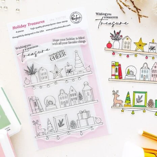 (332726)Pinkfresh Studio Season of Wonder Stamp Holiday Treasures by Inna Moreva