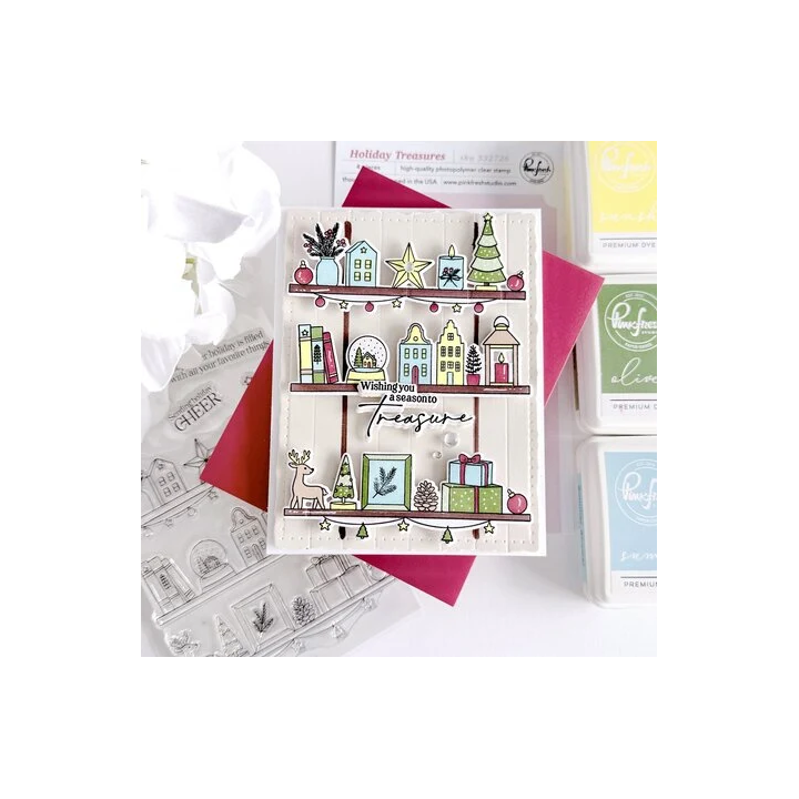 (332726)Pinkfresh Studio Season of Wonder Stamp Holiday Treasures by Inna Moreva