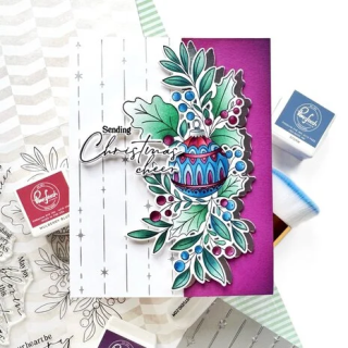 (331926)Pinkfresh Studio Season of Wonder Stamp Festive Flourish by Inna Moreva