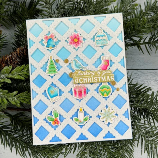 (333426)Pinkfresh Studio Season of Wonder Press Plate Tiny Tidings by Inna Moreva