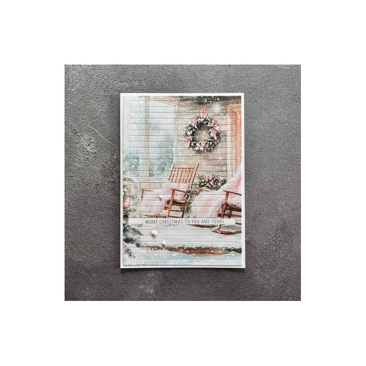(SBD709)Simple and Basic Rectangle Horizontal Striped Panel A6 Dies