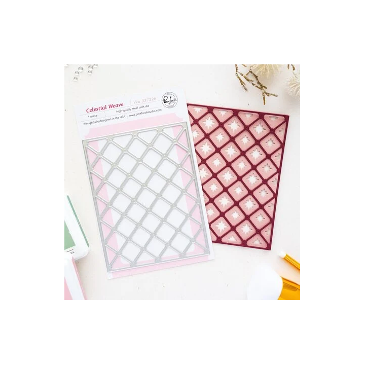 (337226)Pinkfresh Studio Season of Wonder Coverplate Die Celestial Weave by Inna Moreva