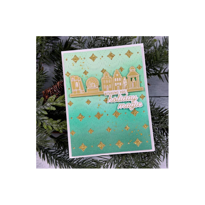 (333026)Pinkfresh Studio Season of Wonder Press Plate Holiday Treasures by Inna Moreva
