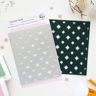 (337126)Pinkfresh Studio Season of Wonder Coverplate Die Celestial Quilt by Inna Moreva