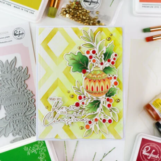 (332026)Pinkfresh Studio Season of Wonder Die Festive Flourish by Inna Moreva