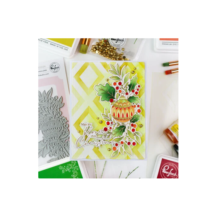 (332026)Pinkfresh Studio Season of Wonder Die Festive Flourish by Inna Moreva