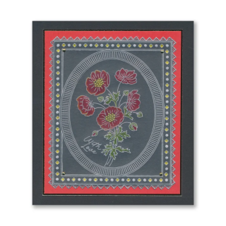 (GRO-FL-42686-26)Groovi Plate Midi Poppy Posy
