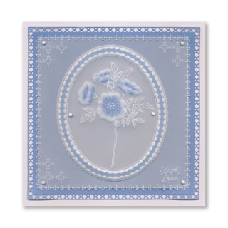 (GRO-FL-42684-26)Groovi Plate Midi Dog Rose Posy