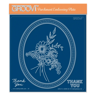 (GRO-FL-42685-26)Groovi Plate Midi Country Garden Posy