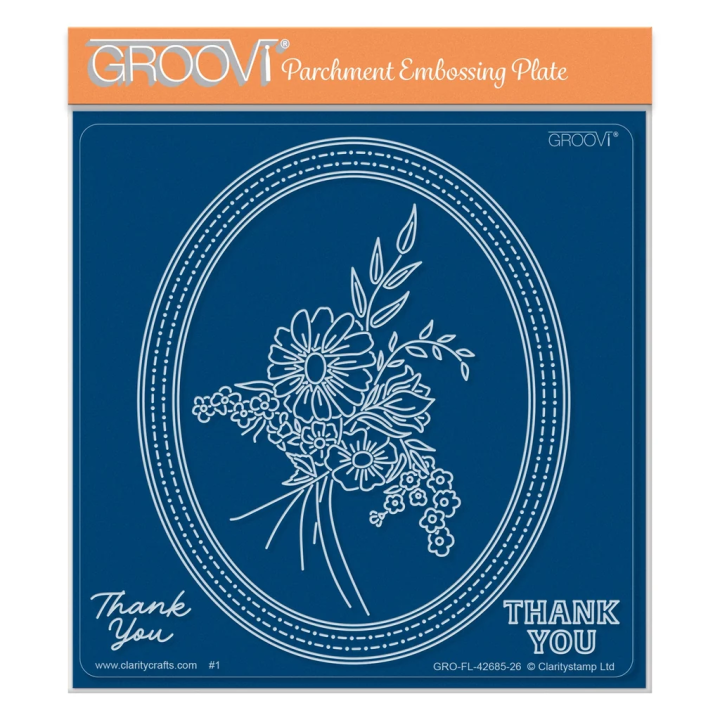 (GRO-FL-42685-26)Groovi Plate Midi Country Garden Posy