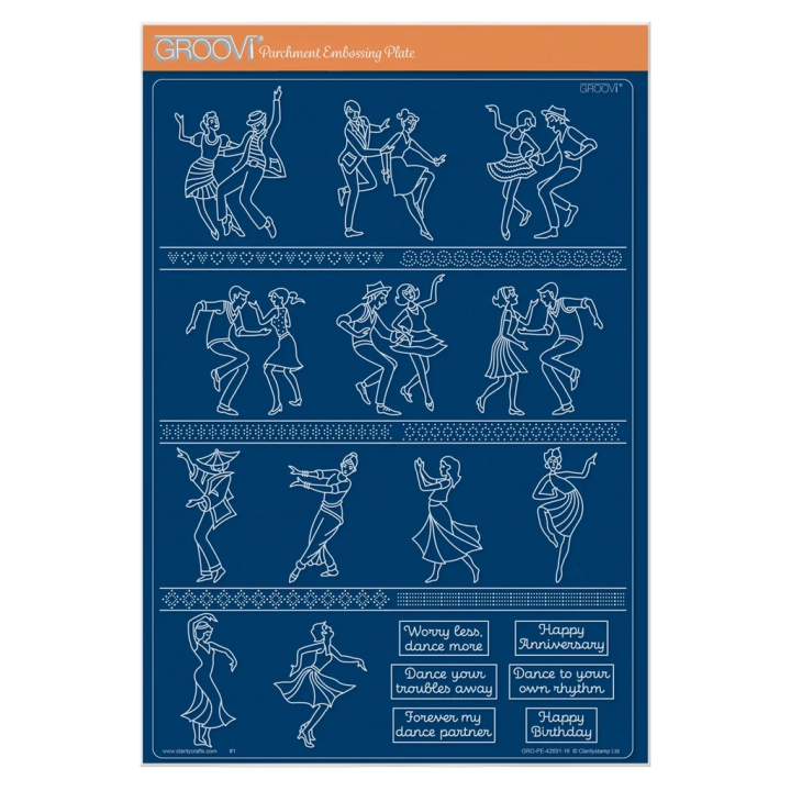 (GRO-PE-42691-16)Groovi plate A4 - The Joy of Dance