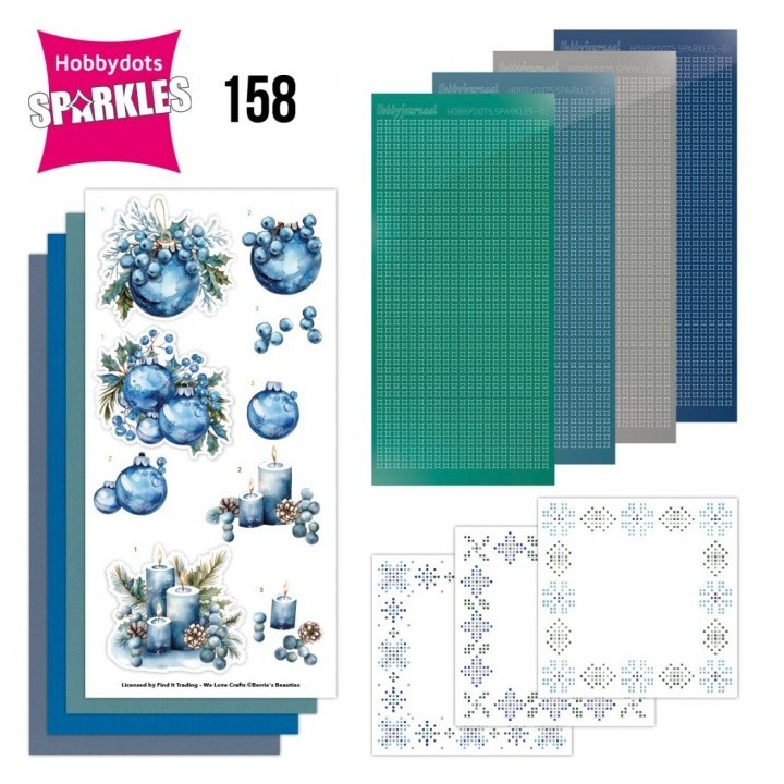 (SPDO158)Sparkles 158 - Blue Christmas