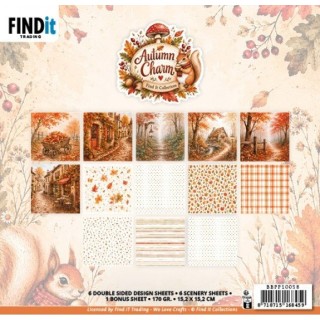 (BBPP10058)Paperpack - Find It Collection - Autumn Charm - 15.2 x 15.2 cm