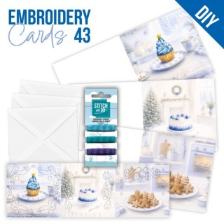 (STDOPP043)Stitch and Do Cards 43 - Blue Christmas Treats