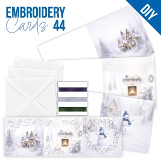 (STDOPP044)Stitch and Do Cards 44 - Blue Christmas Feelings