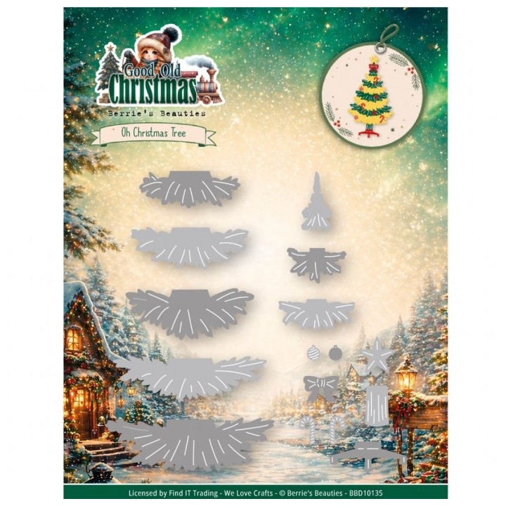 (BBD10135)Dies - Berries Beauties - Good Old Christmas - Oh Christmas Tree