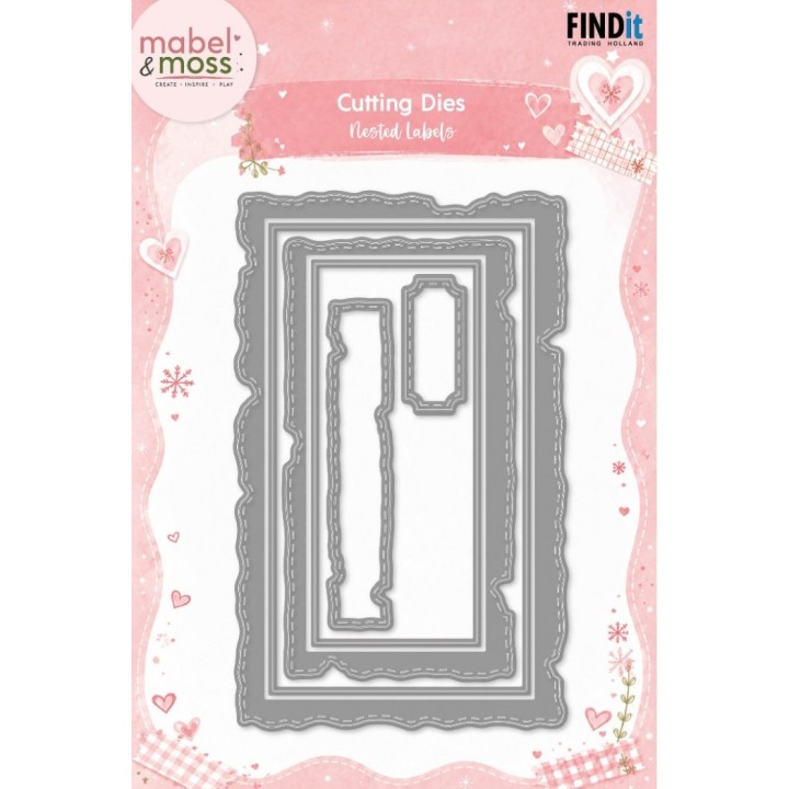(MMD10001)Mabel and Moss Cutting Dies - Nested Labels