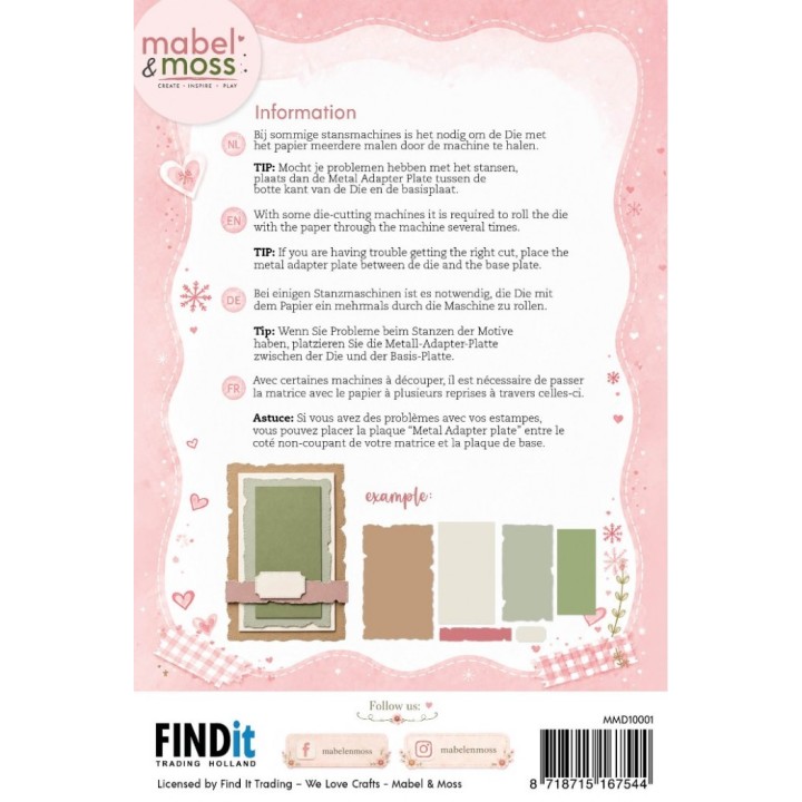 (MMD10001)Mabel and Moss Cutting Dies - Nested Labels