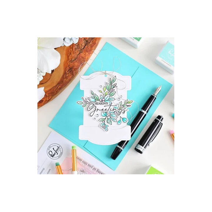 (331426)Pinkfresh Studio Season of Wonder Die Seasonal Sprigs by Dawn Woleslagle
